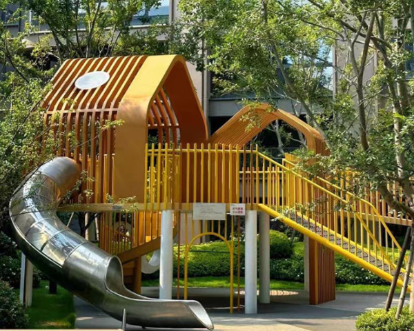 四川绵阳小区儿童滑滑梯