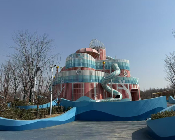 云南小区海洋主题-儿童滑梯游乐场地