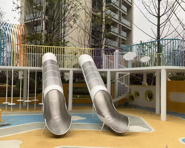 重庆涪陵区小区儿童不锈钢滑梯