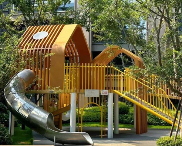 四川绵阳小区儿童滑滑梯