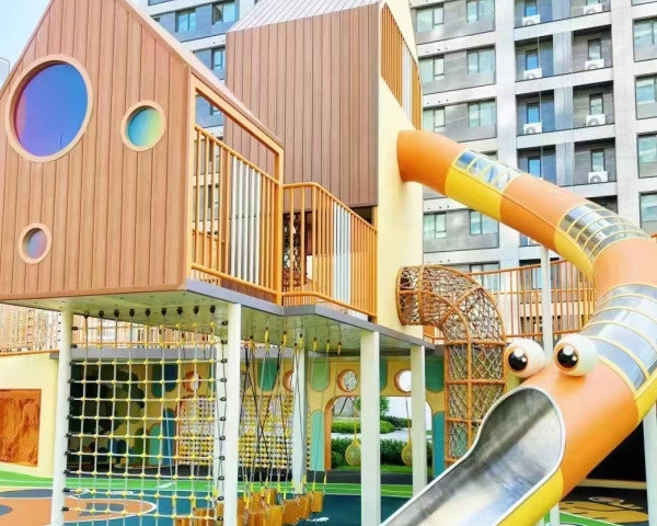 云南小区不锈钢儿童滑滑梯