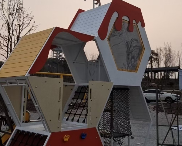 四川乐山儿童攀爬架组合滑梯